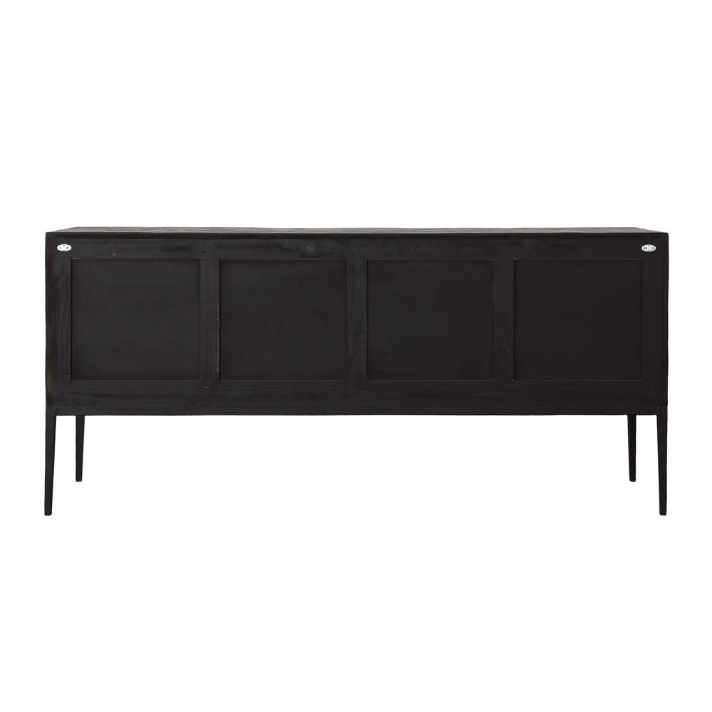 Henry & Mason - Loge Natural Teak Wood and Black Iron Sideboard - DV7924 veiw 4