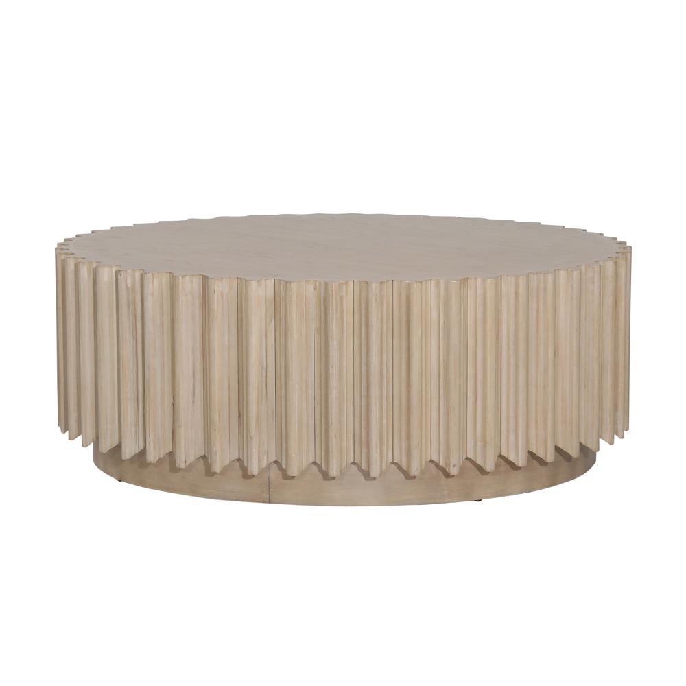 Henry & Mason - Louise 38.5in Round Ruberwood Sining Table in Light Natural Oak - DV7218 veiw 1