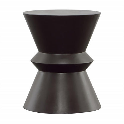 Henry & Mason - Lynne Black Lightweight Concrete Outdoor Side Table - DV7292 veiw 1