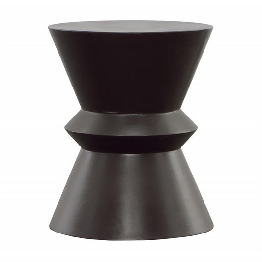 Henry & Mason - Lynne Black Lightweight Concrete Outdoor Side Table - DV7292 veiw 1