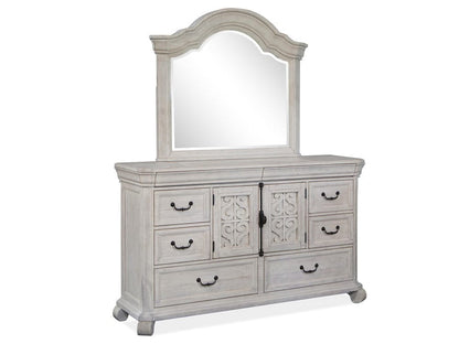 Henry & Mason  -  Lyric Haven Alabaster Drawer Dresser With Shaped Mirror  - AFA00825 view 1