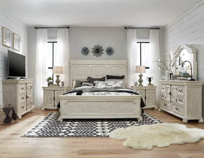 Henry & Mason  -  Lyric Haven Alabaster King Panel Bed  - AFA00827 view 3