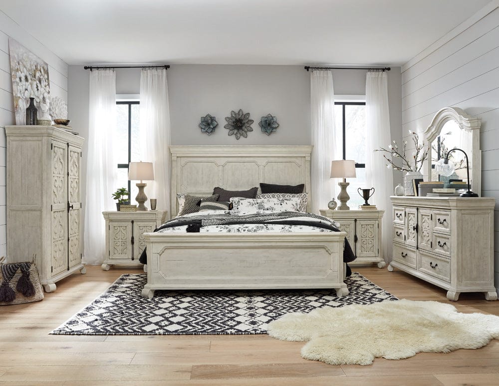 Henry & Mason  -  Lyric Haven Alabaster King Panel Bed  - AFA00827 view 5