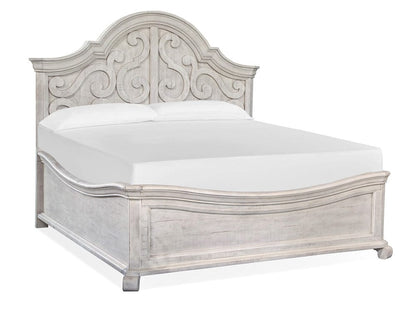 Henry & Mason  -  Lyric Haven Alabaster King Shaped Panel Bed  - AFA00829 view 1