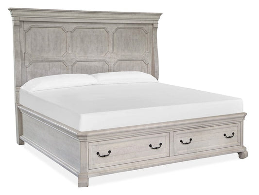 Henry & Mason  -  Lyric Haven Alabaster Queen Panel Storage Bed  - AFA00835 view 1