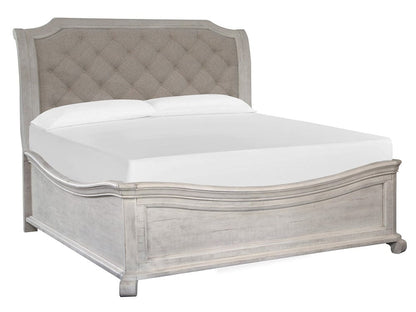 Henry & Mason  -  Lyric Haven Alabaster Queen Sleigh Bed  - AFA00837 view 1