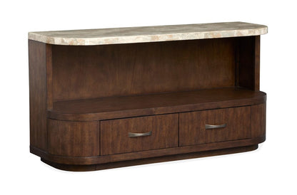Henry & Mason  -  Macallister Burnt Umber Demilune Sofa Table  - AFA01122 view 1