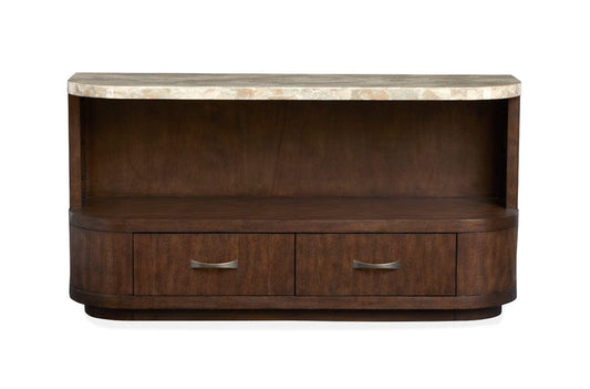 Henry & Mason  -  Macallister Burnt Umber Demilune Sofa Table  - AFA01122 view 2