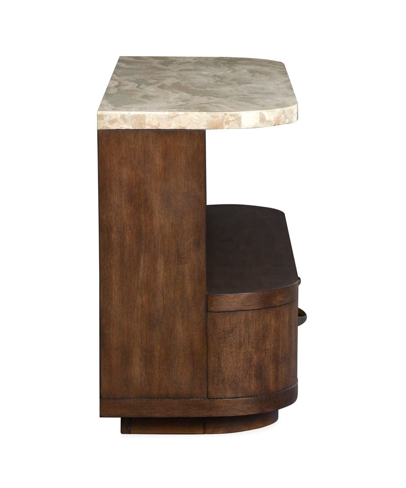Henry & Mason  -  Macallister Burnt Umber Demilune Sofa Table  - AFA01122 view 5