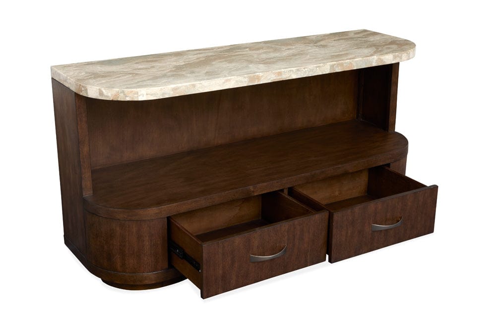 Henry & Mason  -  Macallister Burnt Umber Demilune Sofa Table  - AFA01122 view 7
