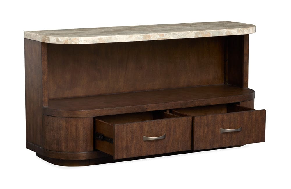 Henry & Mason  -  Macallister Burnt Umber Demilune Sofa Table  - AFA01122 view 8