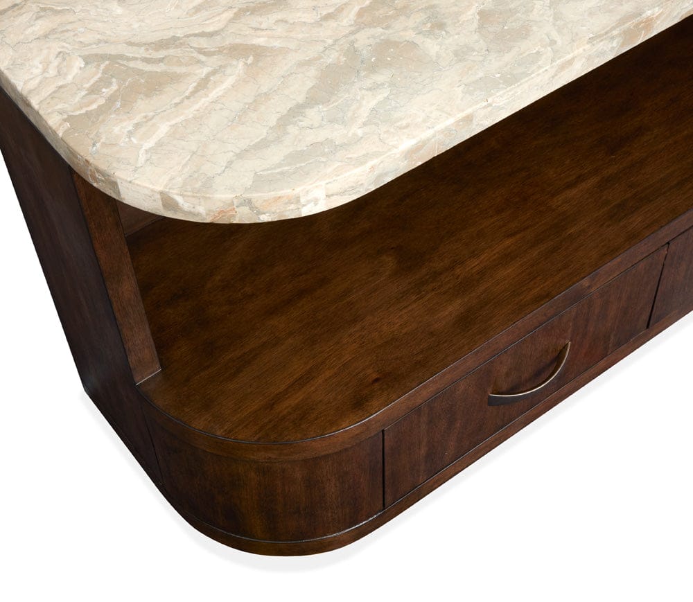 Henry & Mason  -  Macallister Burnt Umber Demilune Sofa Table  - AFA01122 view 9