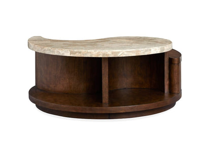 Henry & Mason  -  Macallister Burnt Umber Round Cocktail Table With Casters  - AFA01124 view 8