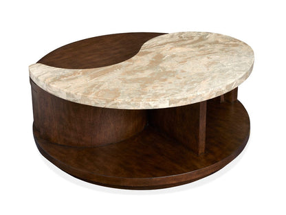 Henry & Mason  -  Macallister Burnt Umber Round Cocktail Table With Casters  - AFA01124 view 9