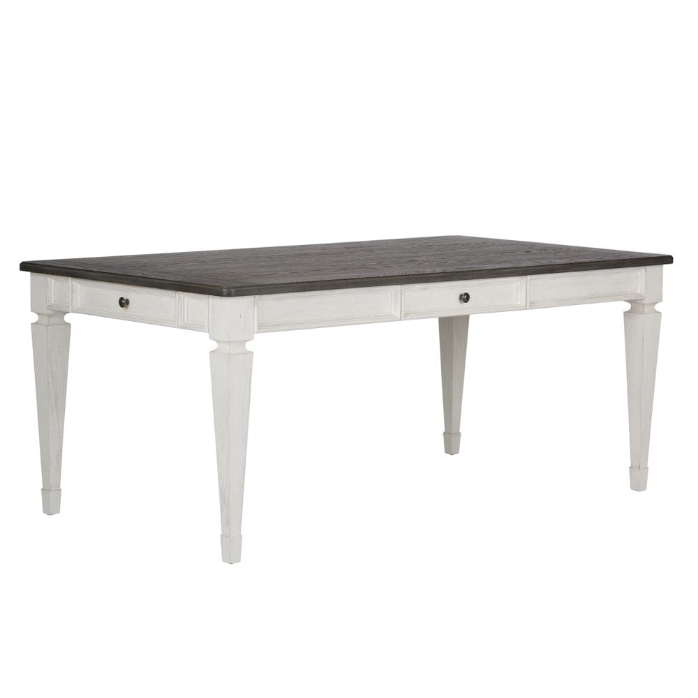 Henry & Mason - Madeline Meadows 7 Piece Rectangular Table Set in Wirebrushed White with Charcoal Tops - AFA02638 view 4