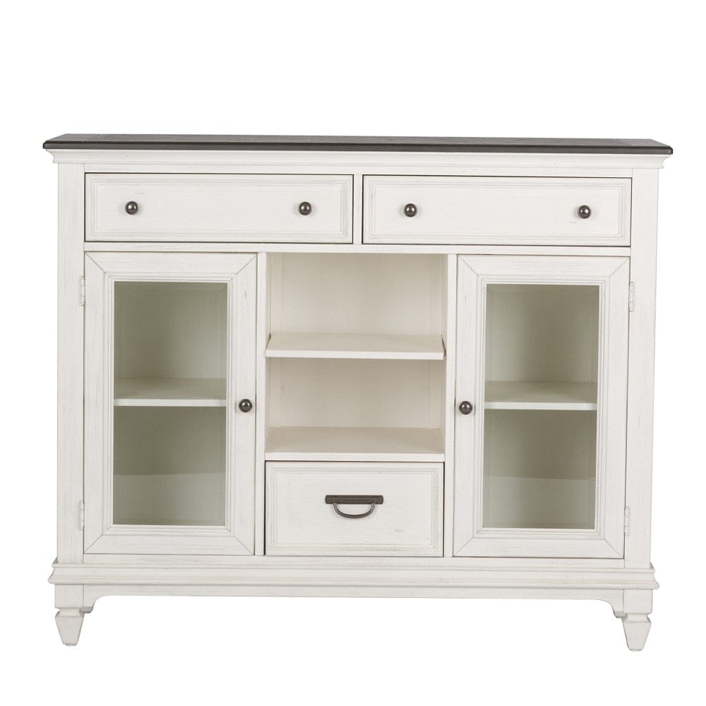 Henry & Mason - Madeline Meadows Buffet in Wirebrushed White with Charcoal Tops - AFA02633 view 6