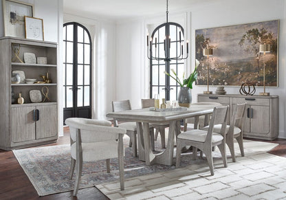 Henry & Mason  -  Maelis Dorian Grey Extendable Trestle Dining Table  - AFA00797 view 8