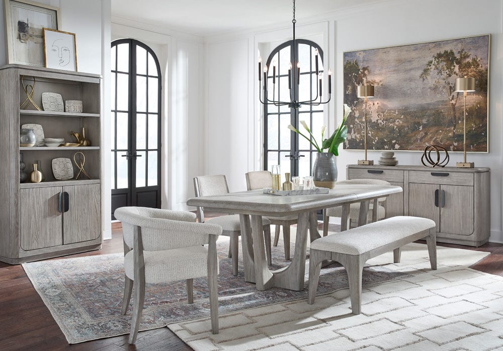 Henry & Mason  -  Maelis Dorian Grey Extendable Trestle Dining Table  - AFA00797 view 10