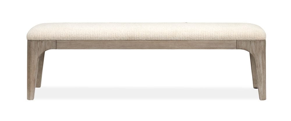 Henry & Mason  -  Maelis Dorian Grey Long Bench  - AFA00798 view 2