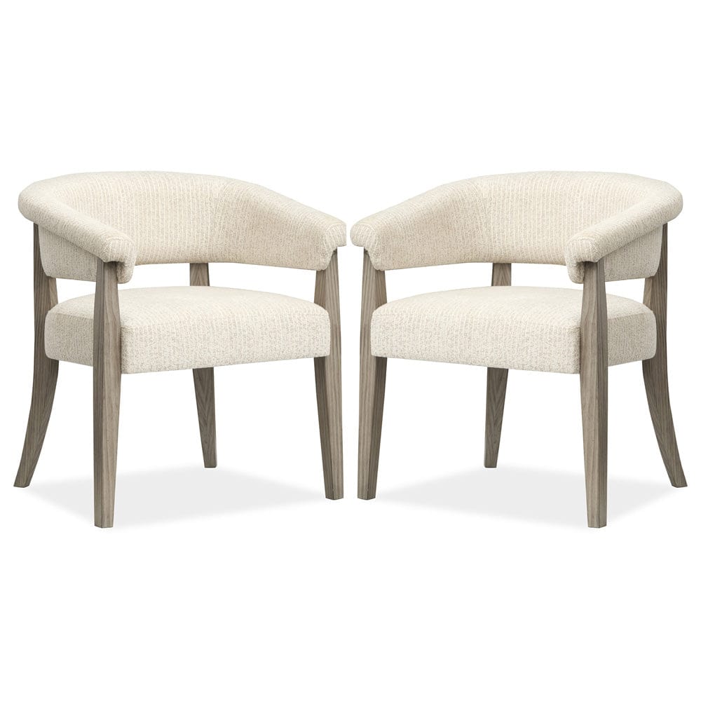 Henry & Mason  -  Maelis Dorian Grey Upholstered Host Chair (Set of 2)  - AFA00800 view 1
