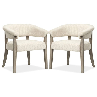 Henry & Mason  -  Maelis Dorian Grey Upholstered Host Chair (Set of 2)  - AFA00800 view 1
