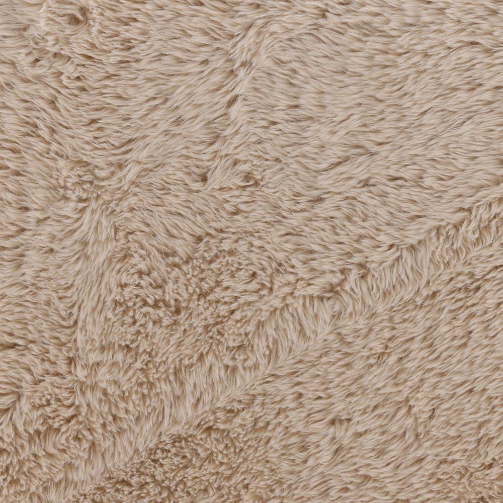 Henry & Mason - Mageti Dark Brown Rubberwood Accent Chair in Sand Faux Fur - DV7469 veiw 5