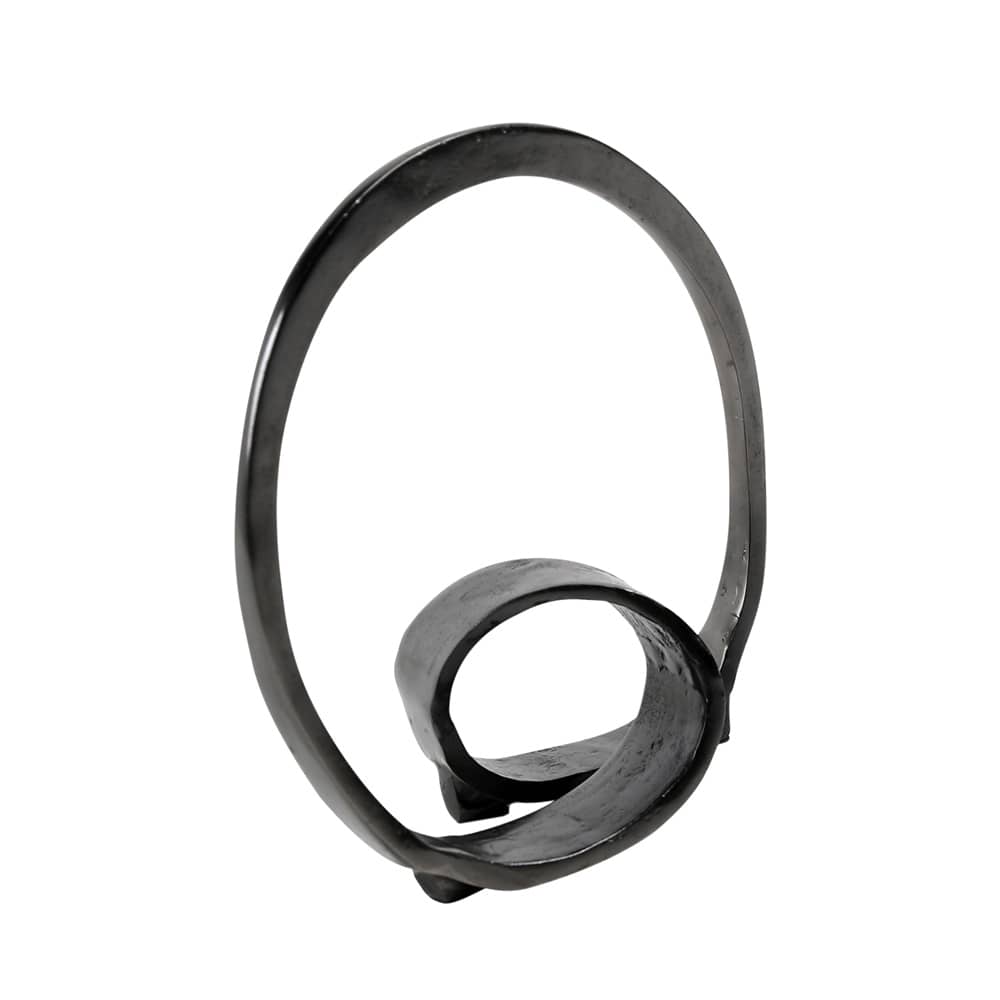 Henry & Mason - Magnuson Antique Black Cast Aluminum Ring Sculpture - DV7841 veiw 1