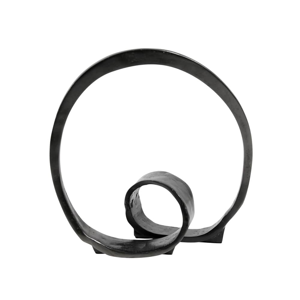 Henry & Mason - Magnuson Antique Black Cast Aluminum Ring Sculpture - DV7841 veiw 2