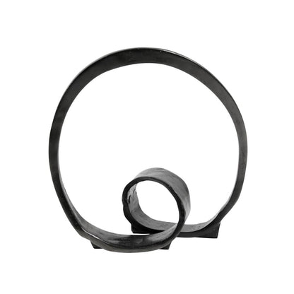 Henry & Mason - Magnuson Antique Black Cast Aluminum Ring Sculpture - DV7841 veiw 2