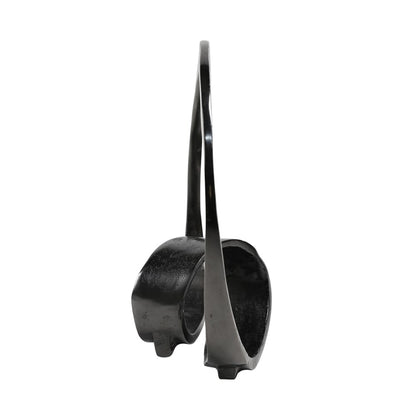 Henry & Mason - Magnuson Antique Black Cast Aluminum Ring Sculpture - DV7841 veiw 3