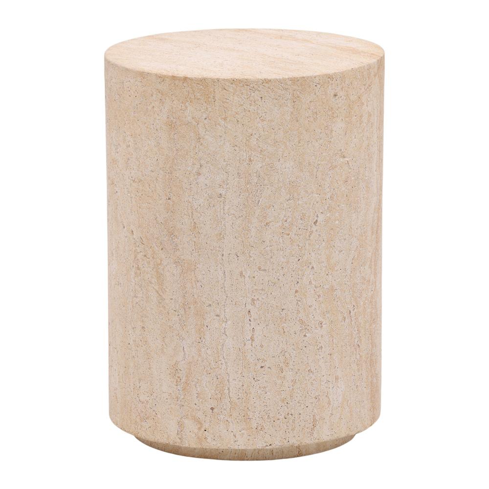 Henry & Mason - Manchin Lightweight Concrete End Table in Faux Travertine Finish - DV7142 veiw 1