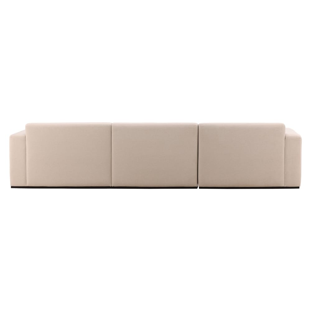Henry & Mason - Manhatten LSF Chaise Sectional in Cream Faux Mohair  - DV7360 veiw 3