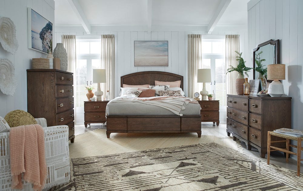 Henry & Mason  -  Maple Mill Spiced Rum Queen Panel Bed  - AFA01394 view 5