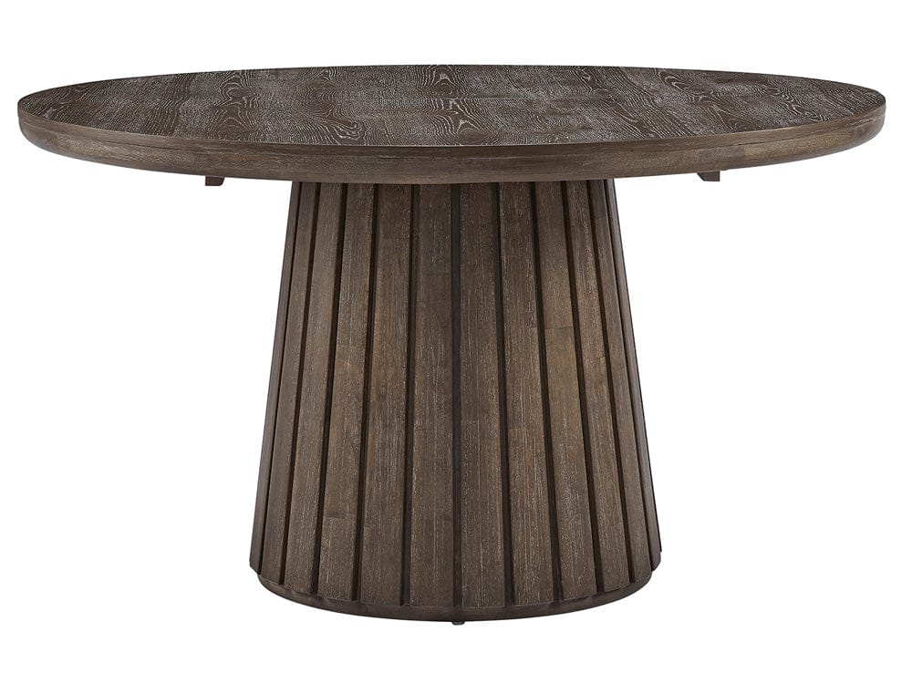 Henry & Mason  -  Marewick Weathered Kona Brown Extendable Round Dining Table  - AFA01002 view 2