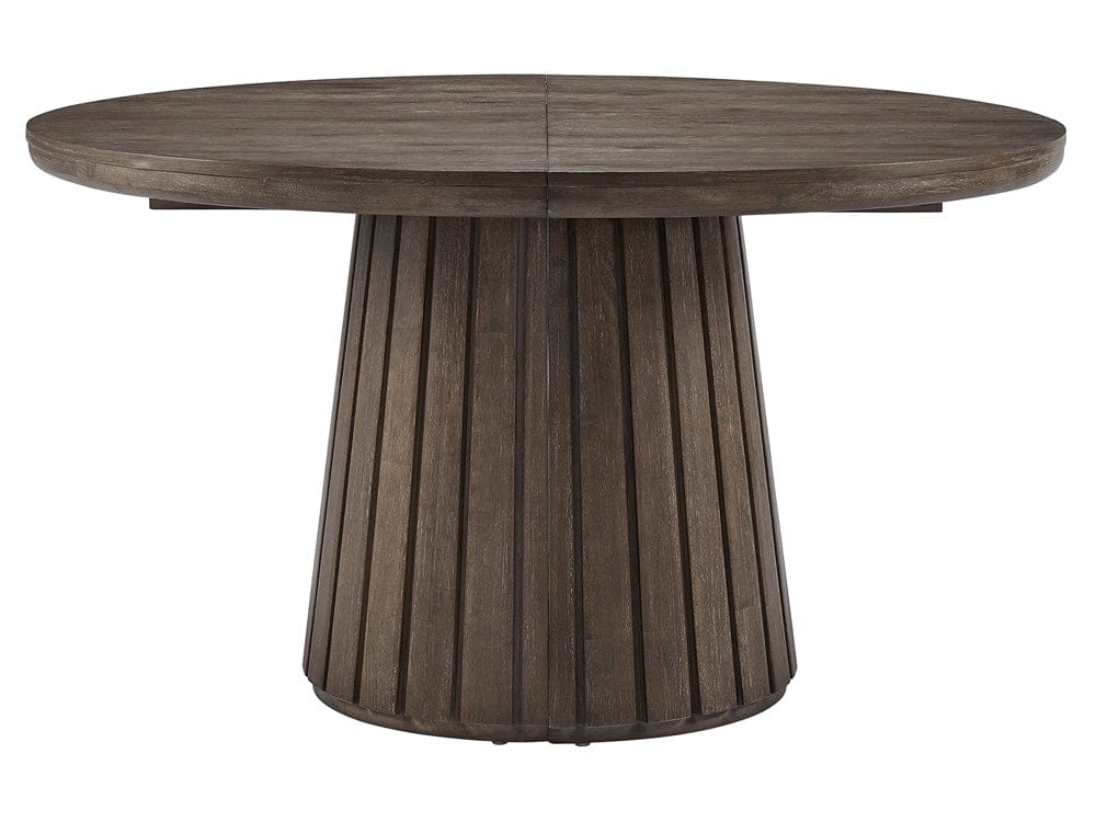 Henry & Mason  -  Marewick Weathered Kona Brown Extendable Round Dining Table  - AFA01002 view 3