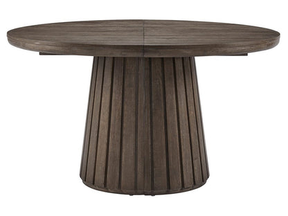 Henry & Mason  -  Marewick Weathered Kona Brown Extendable Round Dining Table  - AFA01002 view 3
