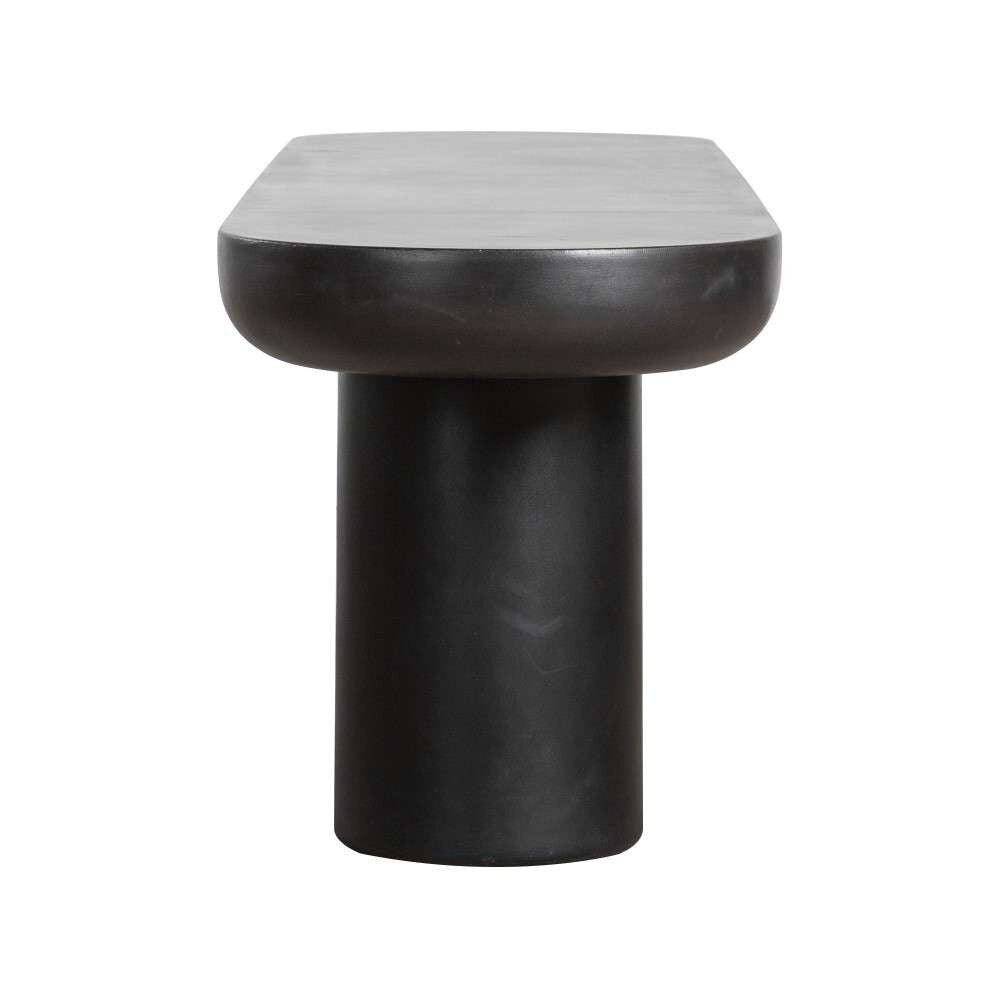 Henry & Mason - Mars 2 Leg Bench in Black - 2LE-840-BLA-BEN veiw 3