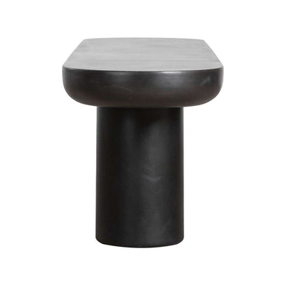 Henry & Mason - Mars 2 Leg Bench in Black - 2LE-840-BLA-BEN veiw 3
