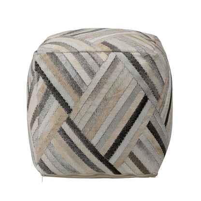 Henry & Mason - Marsy Goat Hide Pouf - DV7574 veiw 2