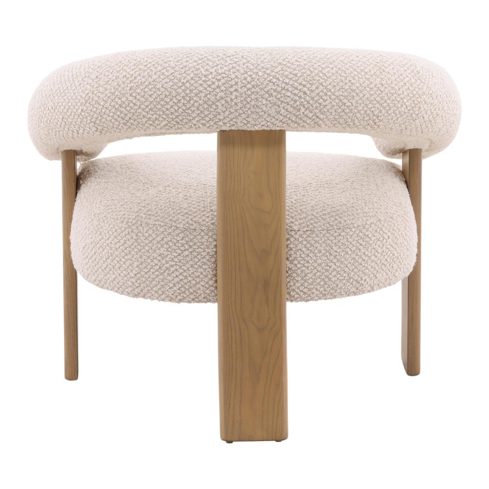 Henry & Mason - Mathias Ash Wood Occasional Chair in Cream Boucle Fabric - DV7470 veiw 4