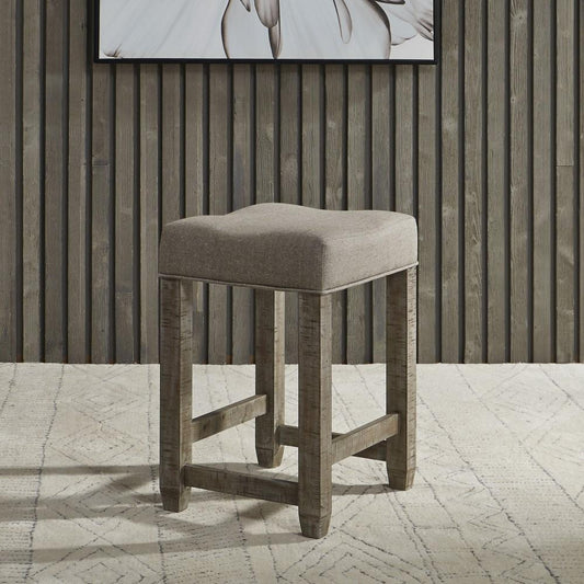 Henry & Mason - Meadow Cascades Uph Console Stool in Weathered Taupe - AFA01563 view 1