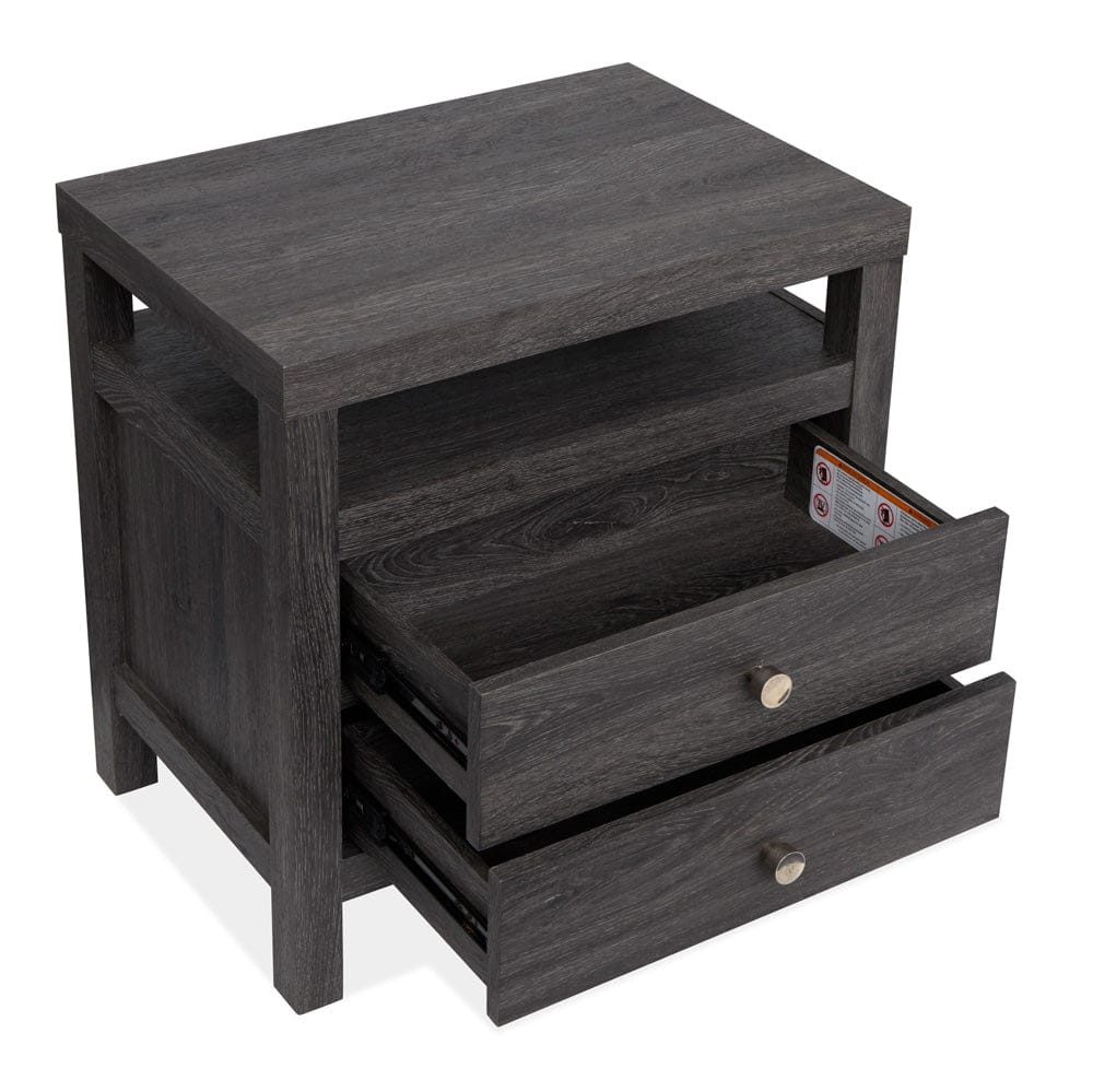 Henry & Mason  -  Merrinwylde Raisin Black Drawer Nightstand  - AFA01128 view 5
