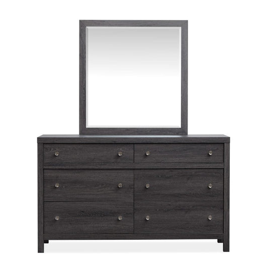 Henry & Mason  -  Merrinwylde Raisin Black Dresser With Portrait Mirror  - AFA01129 view 2
