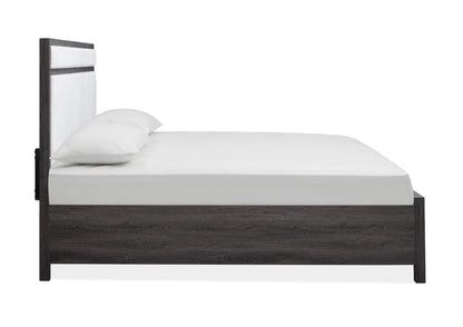 Henry & Mason  -  Merrinwylde Raisin Black King Upholstered Panel Bed  - AFA01132 view 3