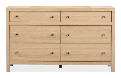Henry & Mason  -  Merrinwylde Sandstone Beige Double Drawer Dresser  - AFA01137 view 1
