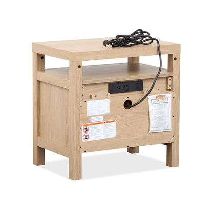 Henry & Mason  -  Merrinwylde Sandstone Beige Drawer Nightstand  - AFA01139 view 4