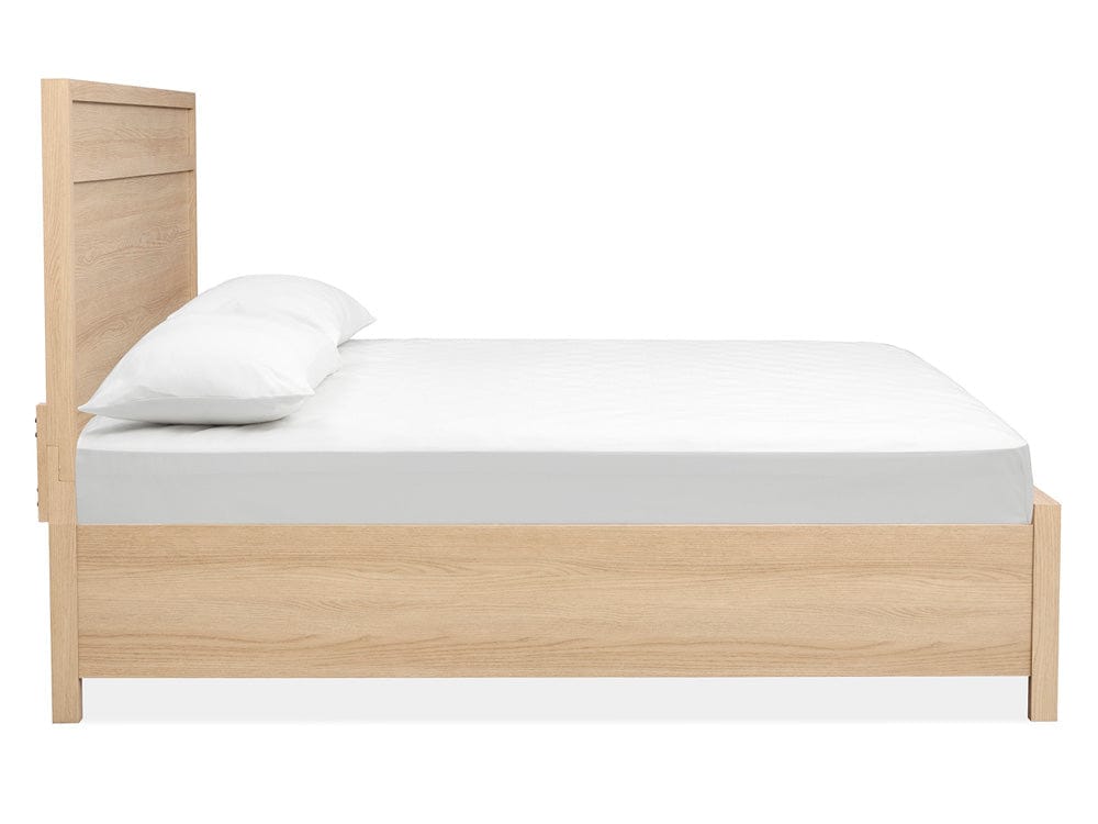 Henry & Mason  -  Merrinwylde Sandstone Beige King Panel Bed  - AFA01141 view 3