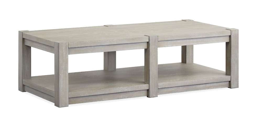 Henry & Mason - Merrivale Rectangular Shelf Cocktail Table w/Casters - AFA00152 view 3