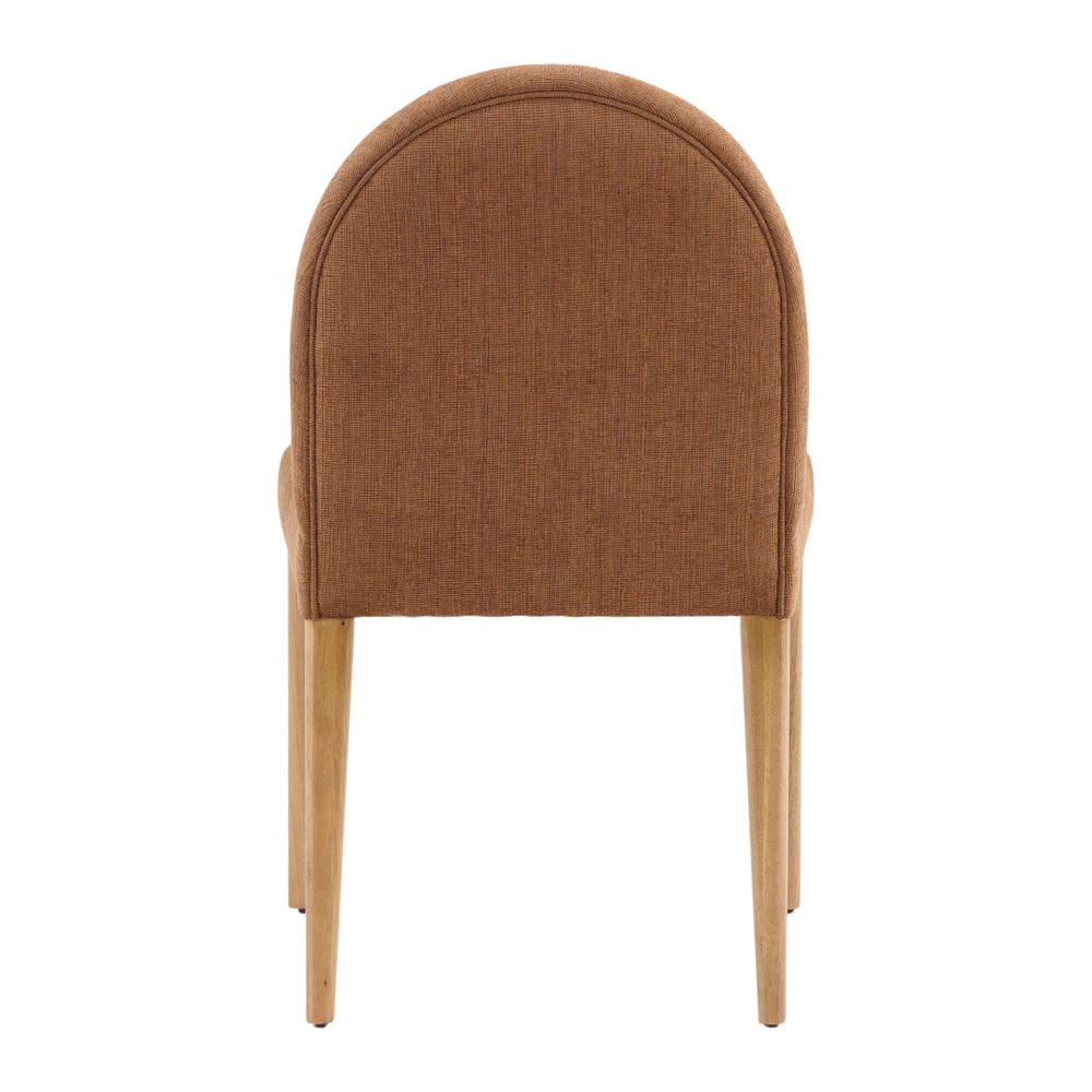 Henry & Mason - Metropolitan Solid Oak Wood Dining Chair in Brown Chenille - Set of 2 - DV7187 veiw 4