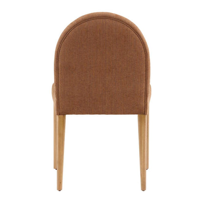 Henry & Mason - Metropolitan Solid Oak Wood Dining Chair in Brown Chenille - Set of 2 - DV7187 veiw 4